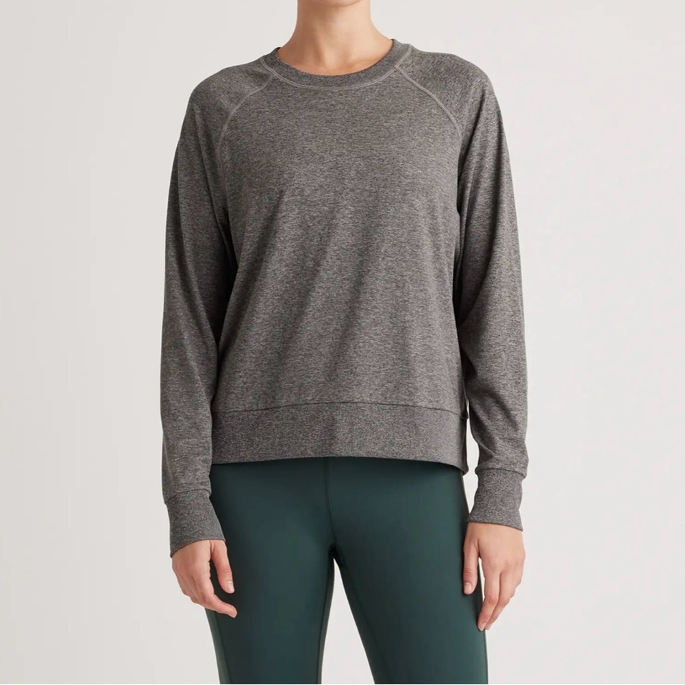 Quince Flowknit Pullover Crew